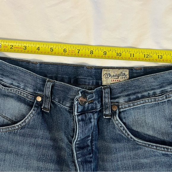Wrangler Men's Dark Blue “Crank” Bootcut Jeans Size 33/34 - Picture 3 of 11